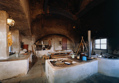 Pozdně gotická Černá kuchyně ve věži Menhartce