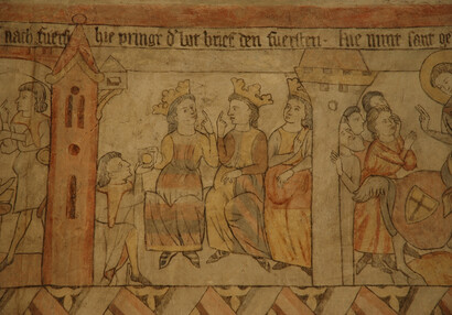 Legenda svatého Jiří, detail příběhu, vznik maleb 1338